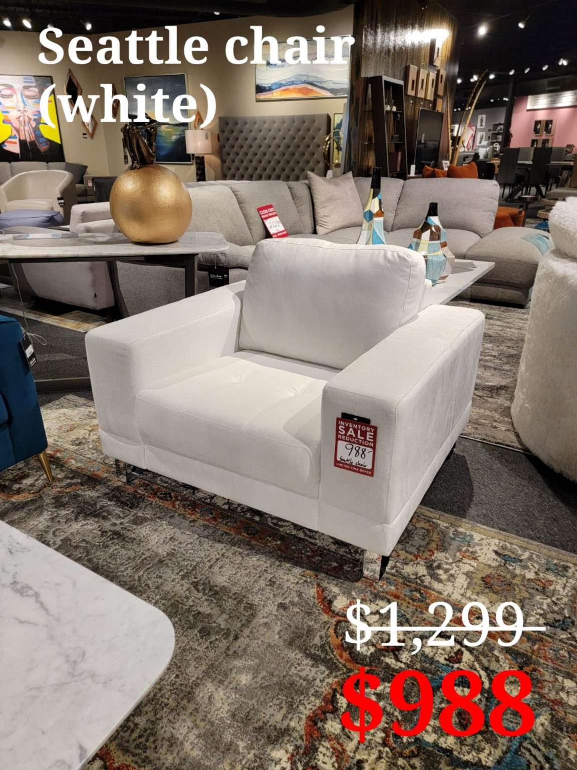 Seattle chair (white) Contemporary Furniture Suburban Contemporary