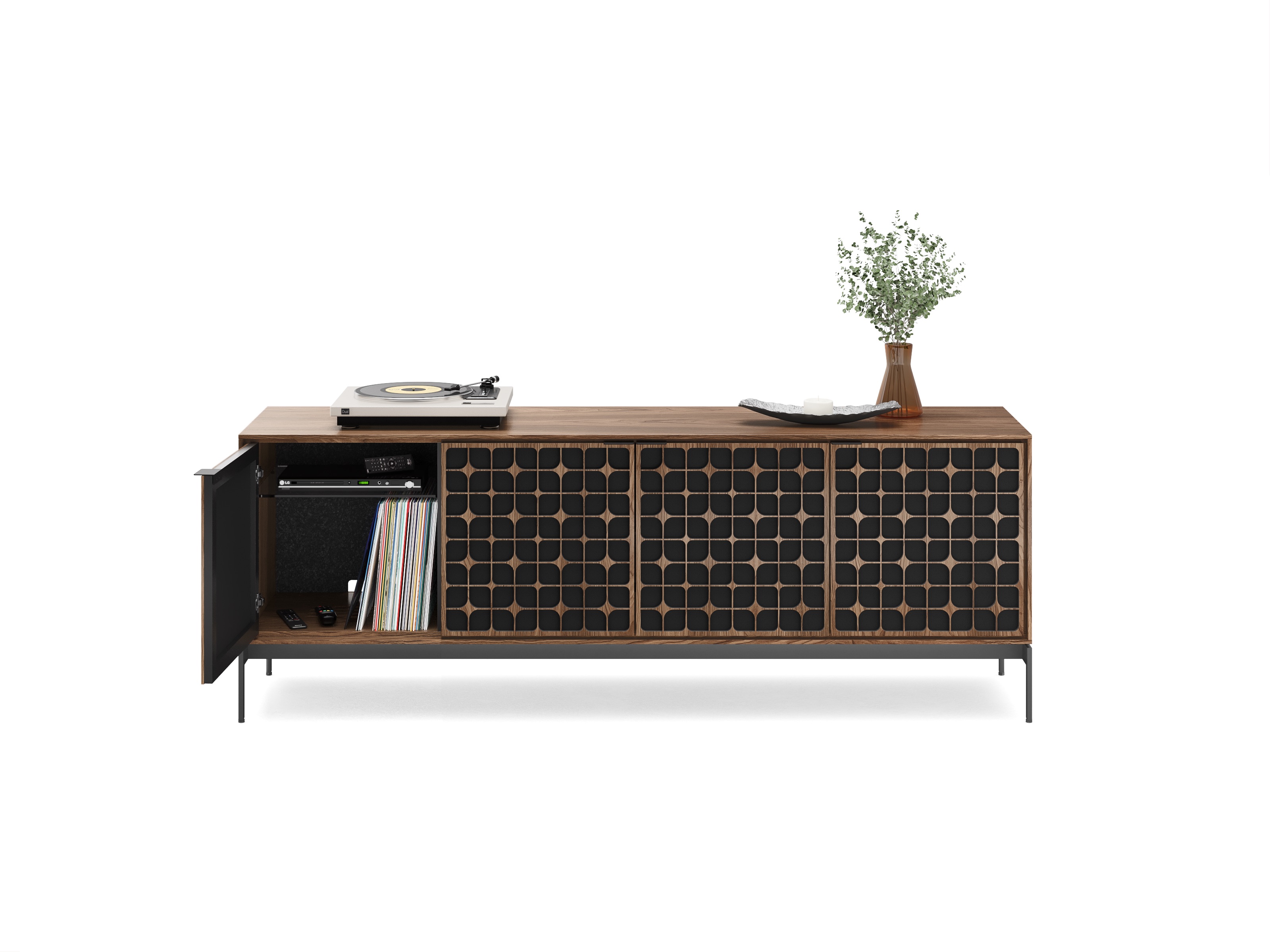 elements constellation BDI media and storage cabinet 8709 console base WL 3c