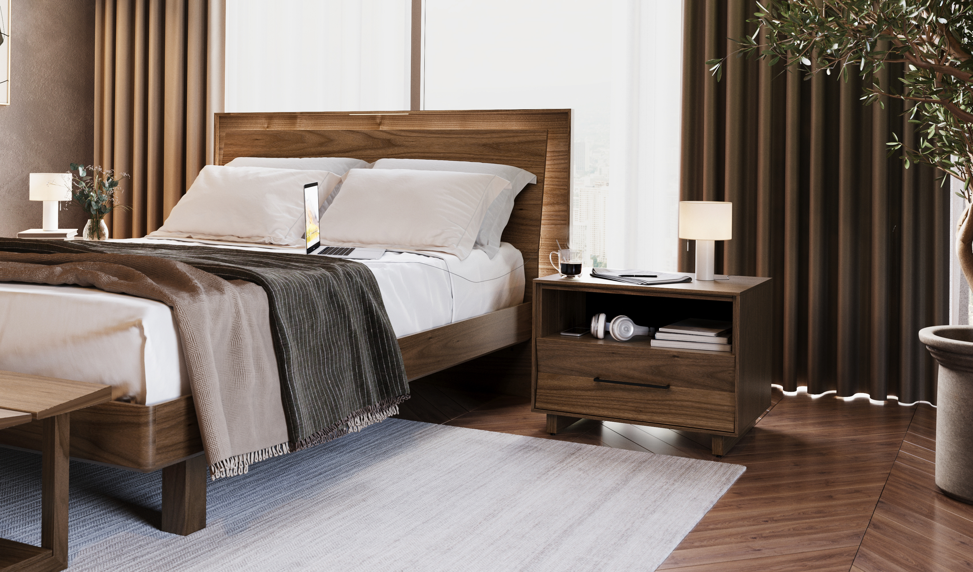 kava-9617-queen-9682-BDI-walnut-modern-platform-bed-2-on-power